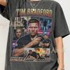 T-shirt Bootleg Tim Bradford années 90 – T-shirt Graphique Rétro Police, Chemise Streetwear Grunge