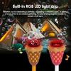 Bubble Machine with Light And Music Automatic Standing Bubble Maker 46.5 Inch Height Adjustable LED Colorful Lighting Party Toy