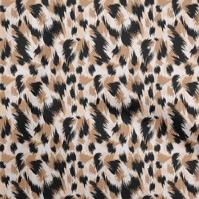 Cotton Flex Brown2 Stoff Tierhaut Quilting Supplies Bedruckter Nähstoff Meterware 40 Zoll