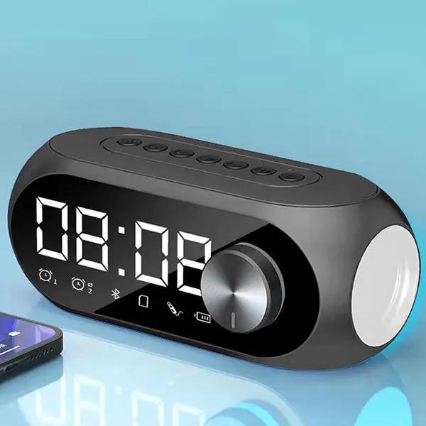 

Alarm Clock Radio FM Bluetooth Speaker Portable Subwoofer Caixa De Som Sound Box MP3 Music Wireless Mini Woofers Bocina Lamp Column чёрный