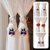 2Pcs 3D Halloween Curtain Ties Cute Ghost Curtain Buckles Pumpkin Curtain Buckles  Home Decor
