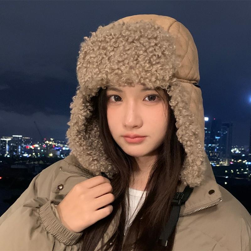 New Autumn and Winter Warm Lei Feng Hat Women's Fashion Ear Hat Cycling Hat Windproof Ski Hat