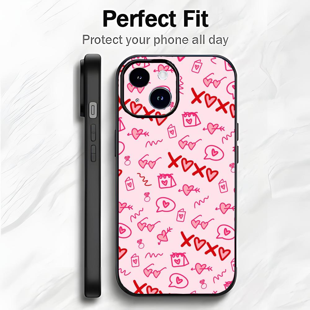 Sweet Lovely Heart Of My Beloved Art Phone Case Phone Case Soft Packaging Lightweight For iPhone17 16 15 14 13ProMax