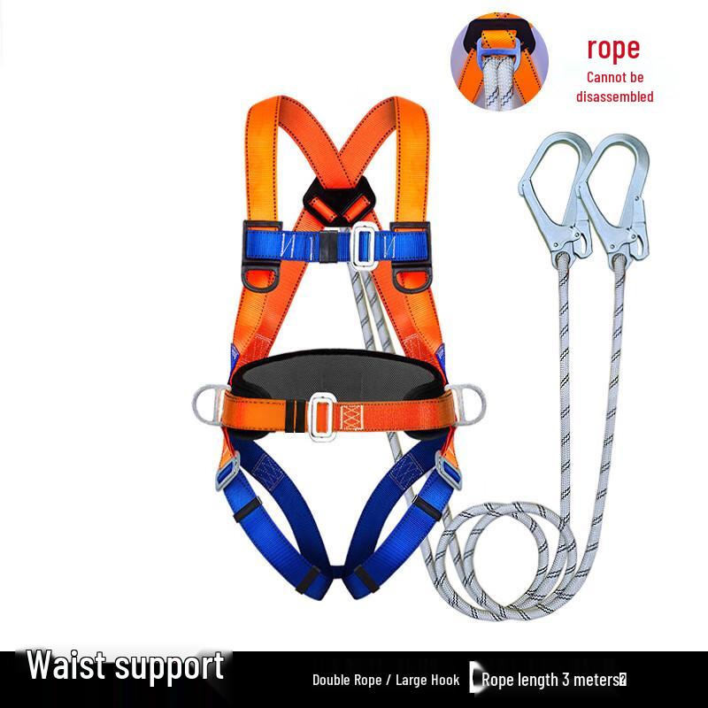 

5-Point Full Body Safety Harness with Double Hooks