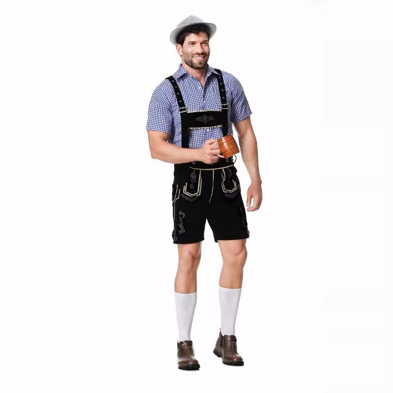 Supply, Traditional Men's Beer Clothes, Suspenders, Munich Oktoberfest Carnival Stage Wear