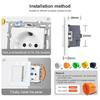1Pcs PC Panel Modular Sockets And Switches Wall Power Socket Switch  for EU Standard Wall Mount DIY