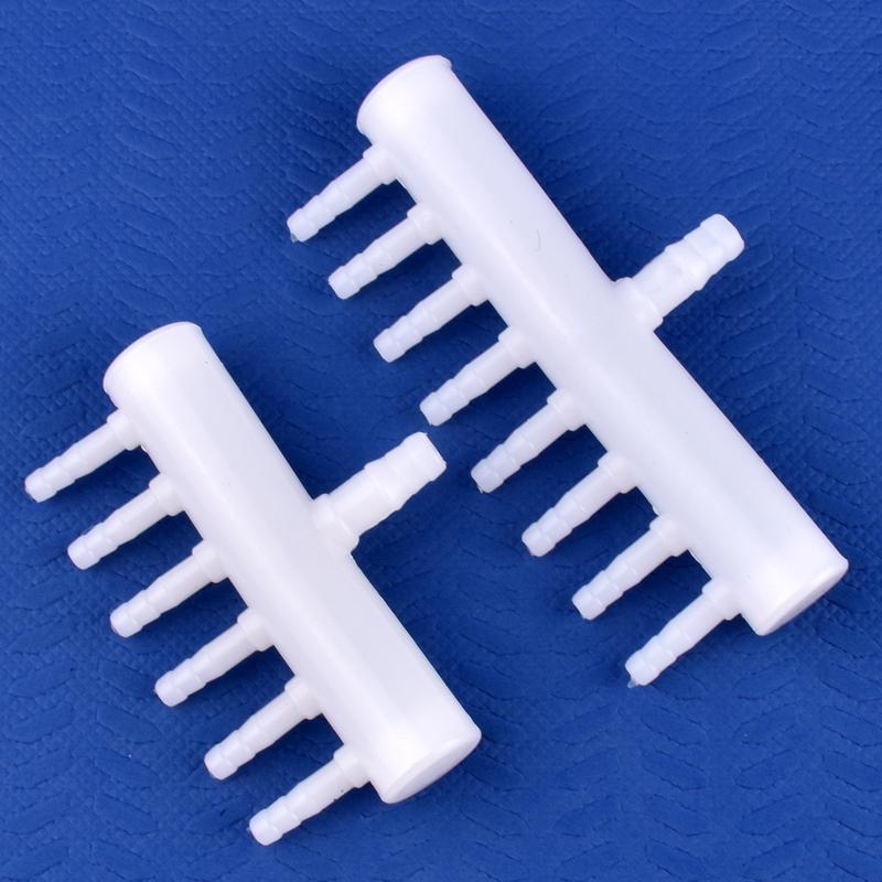 8-5mm 4~20 Head Oxygen Gas Diverter Aquarium Fish Tank Hose Joint Air Pump Oxygenation Distributor Porous Gas Drainage Connector