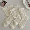 Spitzenstrümpfe im Ballett-Stil, Mittelhohe Socken, Baumwollsocken für Damen, Leichter Sommerstil, Plüschsocken, Vielseitiger Stil, Sommersaison
