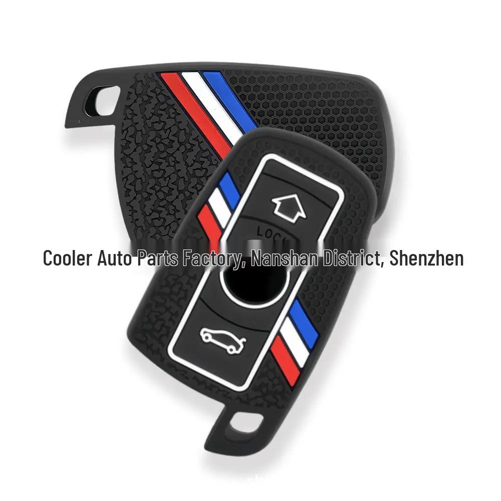 BMW 3/5 Series, X3, X5, E90, E70 Three-Button Silicone Key Cover, Remote Control Shell