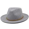 Autumn and Winter Women's New Upturned Hat Fashion Wool Jazz Hat British Style Top Hat