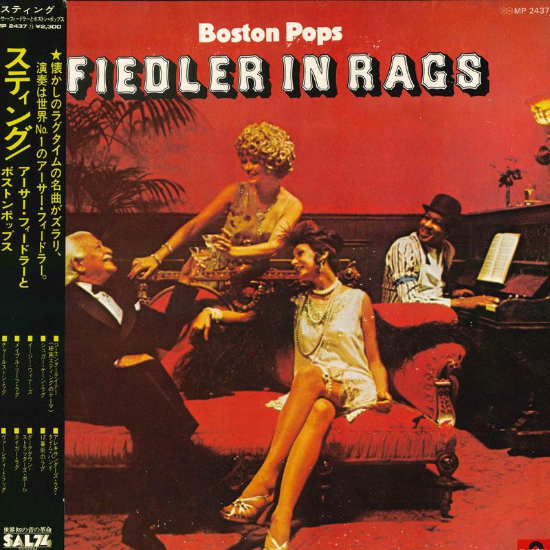 

LP Record BOSTON POPS ORCHESTRA ARTHUR FIEDL Fiedler In Rags MP2437 POLYDOR Japan Obi Pop Used