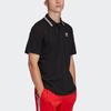 Adidas Originals Trefoil Casual Sports Breathable Embroidered Collar Short Sleeve Polo Shirt Men Tops Black FM9952