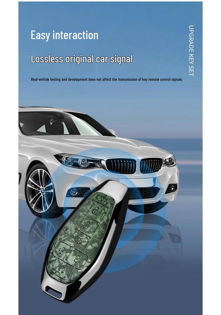 Denza D9 Key Case N7max: Metal N8/N8L Anti-drop Shell - Light Luxury, Simple Style.
