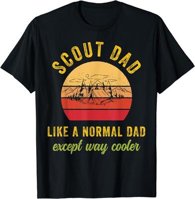 T-shirt Unisex Vintage da Scout Papà Scout Ragazzi Campeggio Festa del Papà