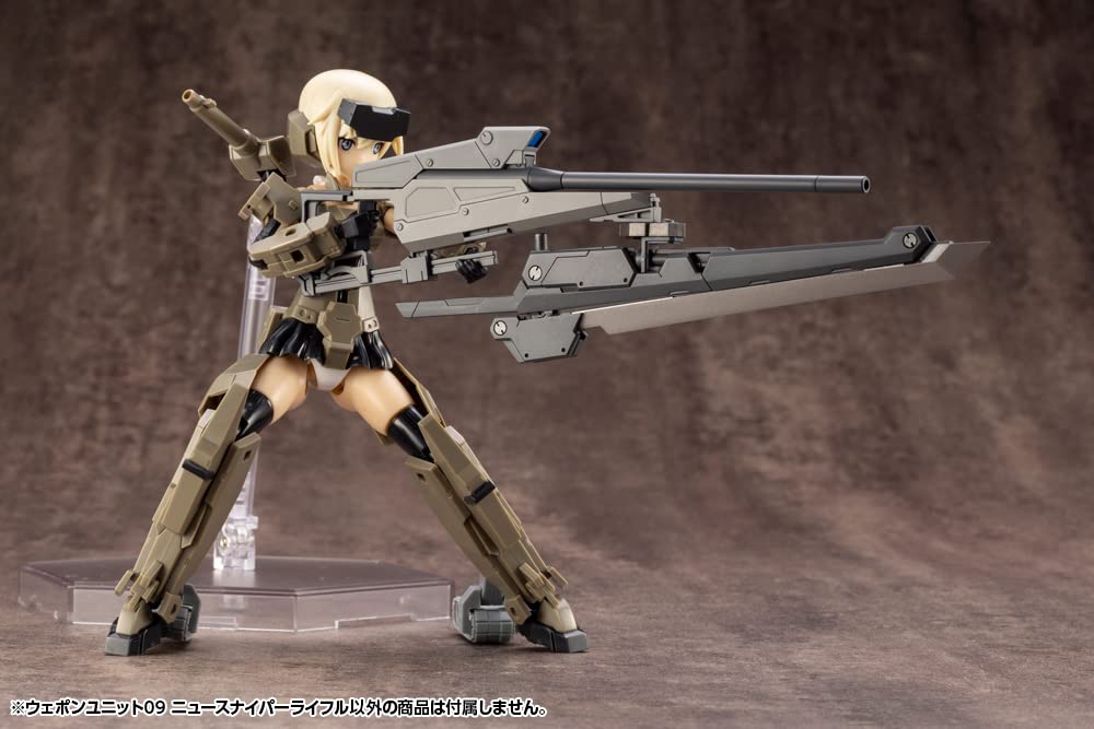Kotobukiya Modeling Support Goods Weapon Unit 09 New Sniper 148mm in Plastic Model Molded Color RW009X M.S.G Rifle, length, Kit,