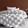 White Goose Down Comforter Double King Queen Size Hotel Fluffy Duvet Insert All Season Thickened Warm Quilt Solid Color Blanket