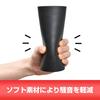 SEIWA Car Interior Items Trash Can Bottle Dust Cup Holder Black x Carbon Cylindrical WA96 Soft Material