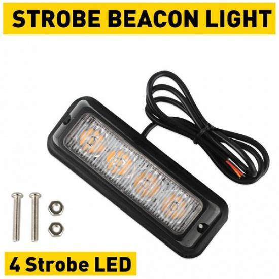 Янтарный светодиодный маяк для грузовика, аварийный стробоскоп на приборную панель, световая панель, противотуманные фары EOA