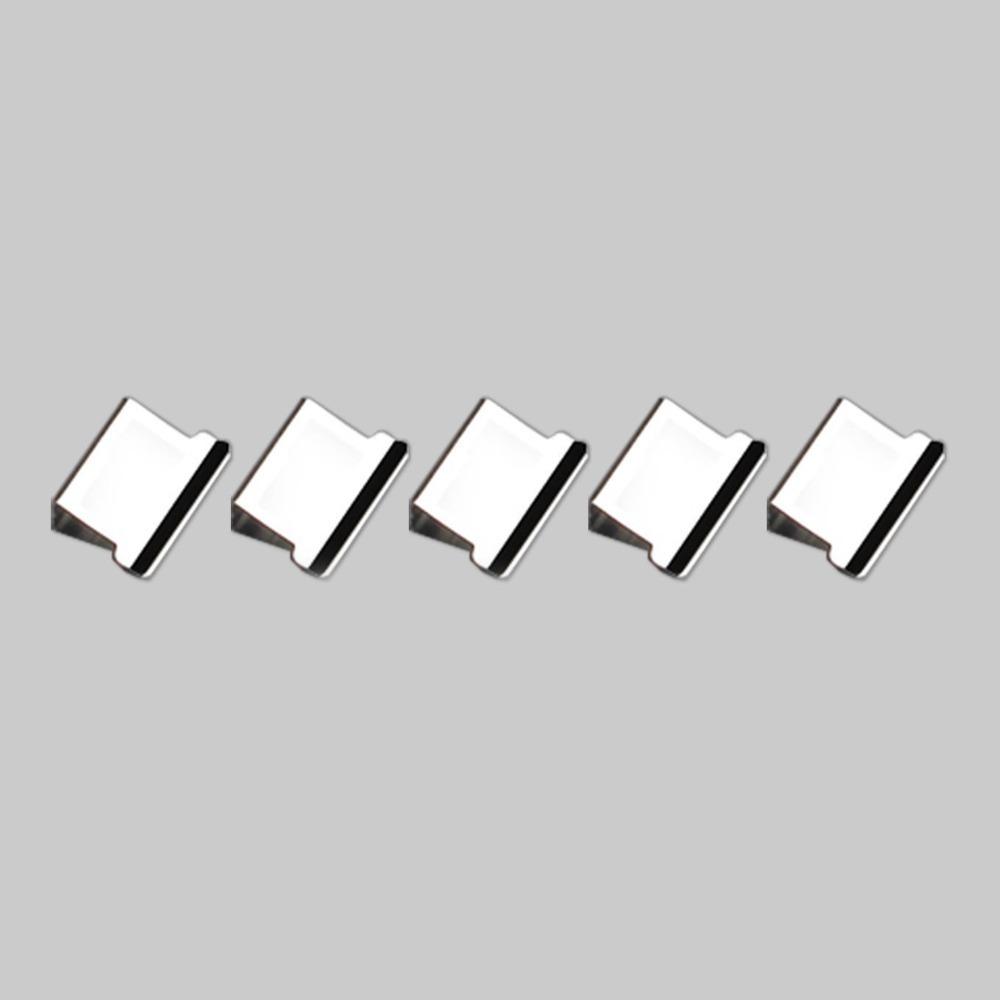 50Pcs Metal Refill Clips Slim Profile Paper Fasteners Push Clip Refills Receipt Sorting