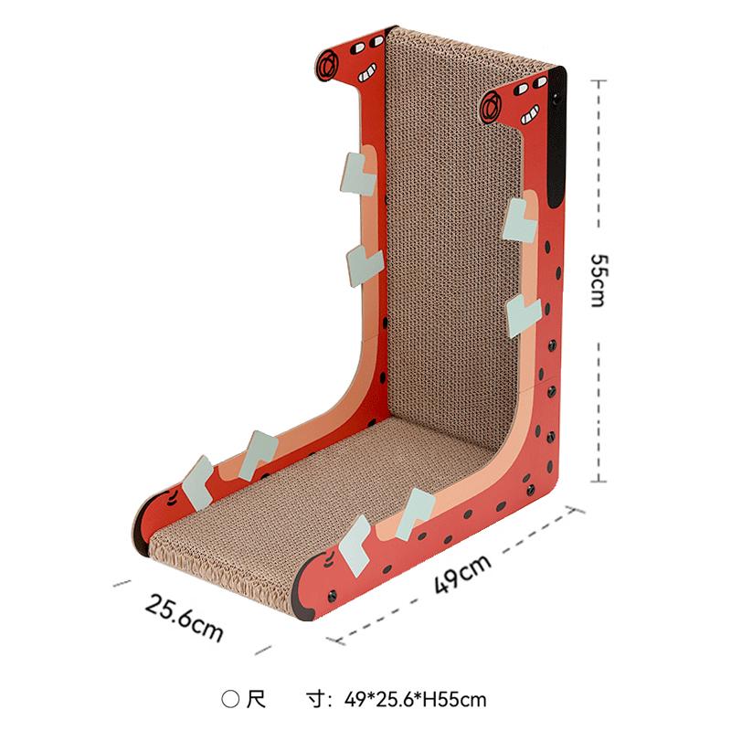 L Shape Cat Scratcher Vertical Durable No Crumbs Sofa Protector Tall Corrugated Cardboard Cat Scratching Toy