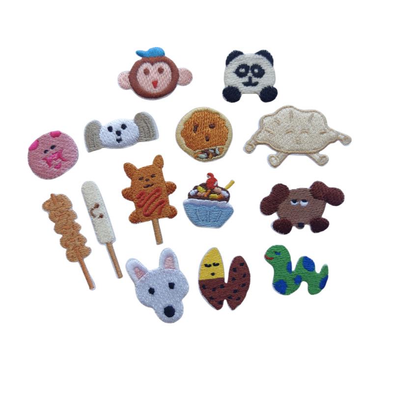 Cute Korean Cartoon Embroidered DIY Cloth Patch Applique