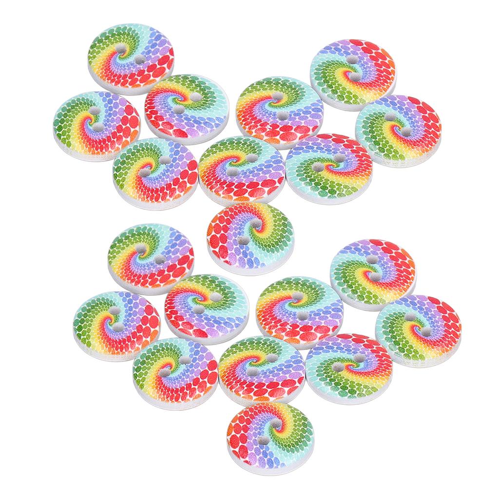 100pcs Sewing Buttons 15mm0.6in DIY Making Attractive Decorative Light Weight Handicrafts