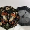 1pc Butterfly Flowers Automatic Folding Umbrella, Heavy Duty 8 Rib Iron Frame,  Suitable for Travel, Daily Use, Birthday, Decor Gift m0104090