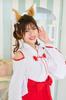 Halloween Fox Shrine Maiden Cosplay Costume for Kids and Red [Clear Stone] COSCHU! Juniors, 150cm, Girls,