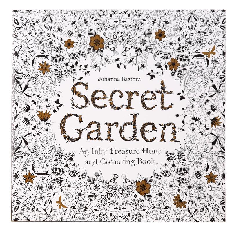 Secret Garden Adult Coloring Book: Stress Relief and Hand-Drawn Doodles