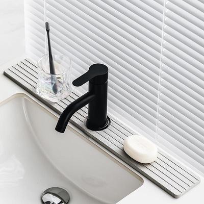 Kieselgur Schlamm Schnelltrocknende Spülbeckenmatte - Saugfähige Wasserhahn- & Waschbeckenmatte für Küche & Bad