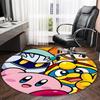 1pc Kirby2 Print Round Carpet Chair Round Carpet Suitable for Bedroom Living Room Home Decorative Carpet