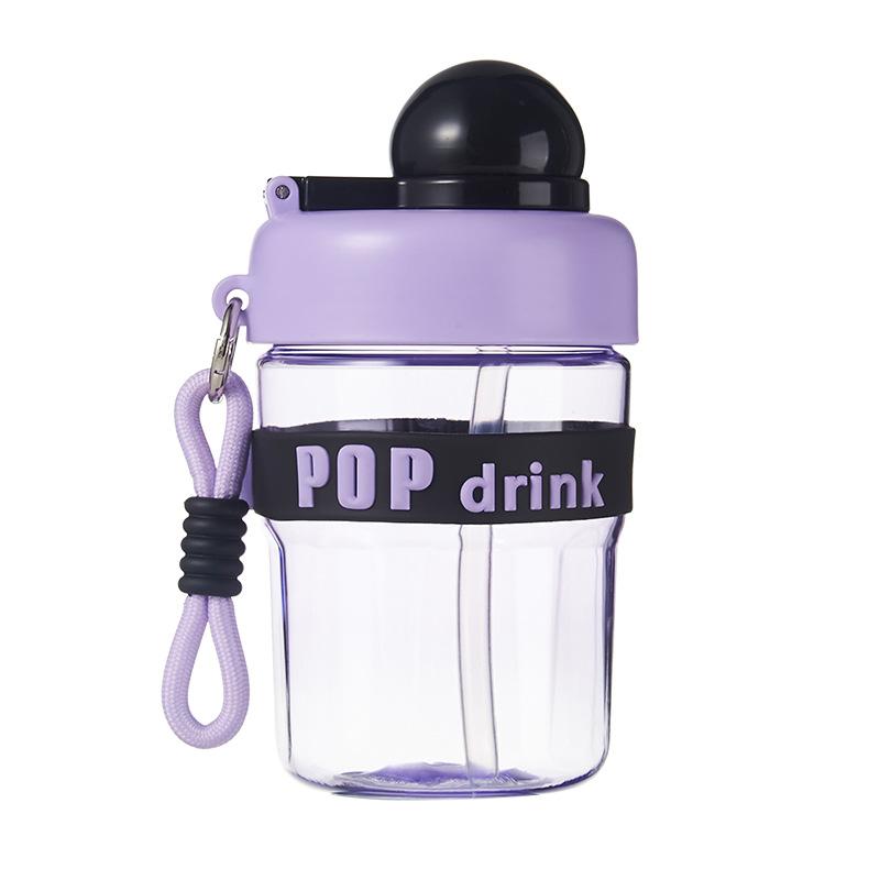 Coffee Cup, Double-drinking Cup, Cute Letter Children's Water Cup, Plastic Cup