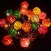 10Pcs Rattan Balls for Birthday and Nursery Decor, 3cm Orbs for Hanging