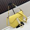 2026 Women's Trendy Palm Grain Shoulder & Crossbody Saddle Bag