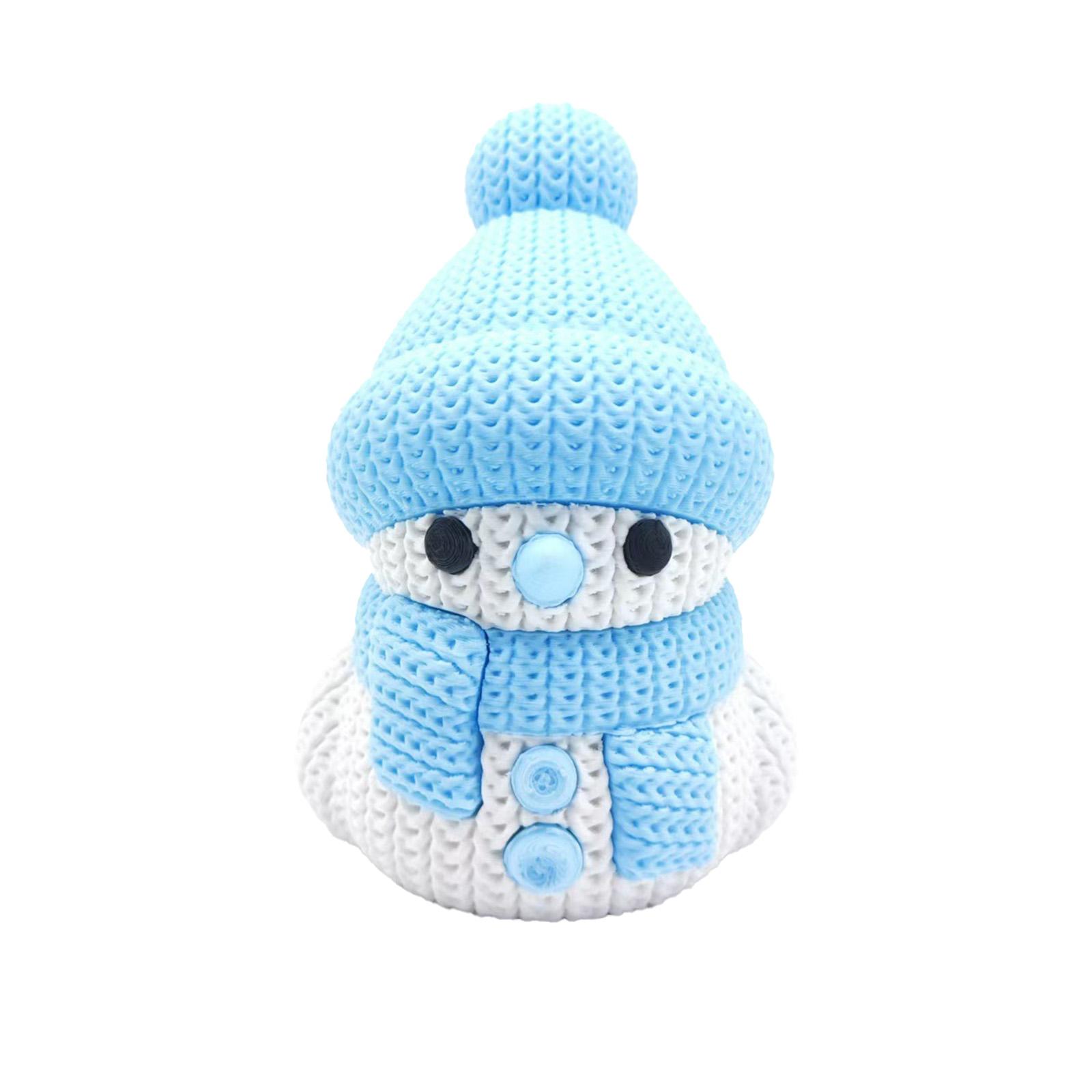 

Интересные декоративные украшения в виде снеговика, напечатанные на 3D-принтере, Рождественское украшение в виде снеговика One Size