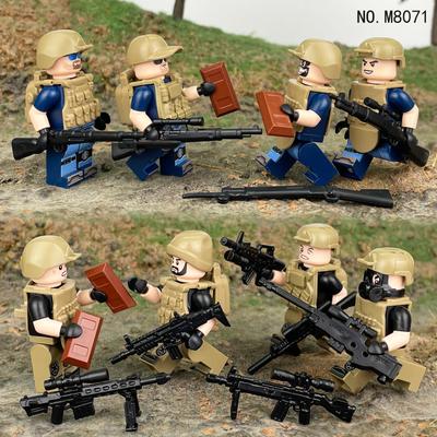 MOC Militärserie Schlachtfeld Söldner Soldat Charakter Baustein Spielzeug