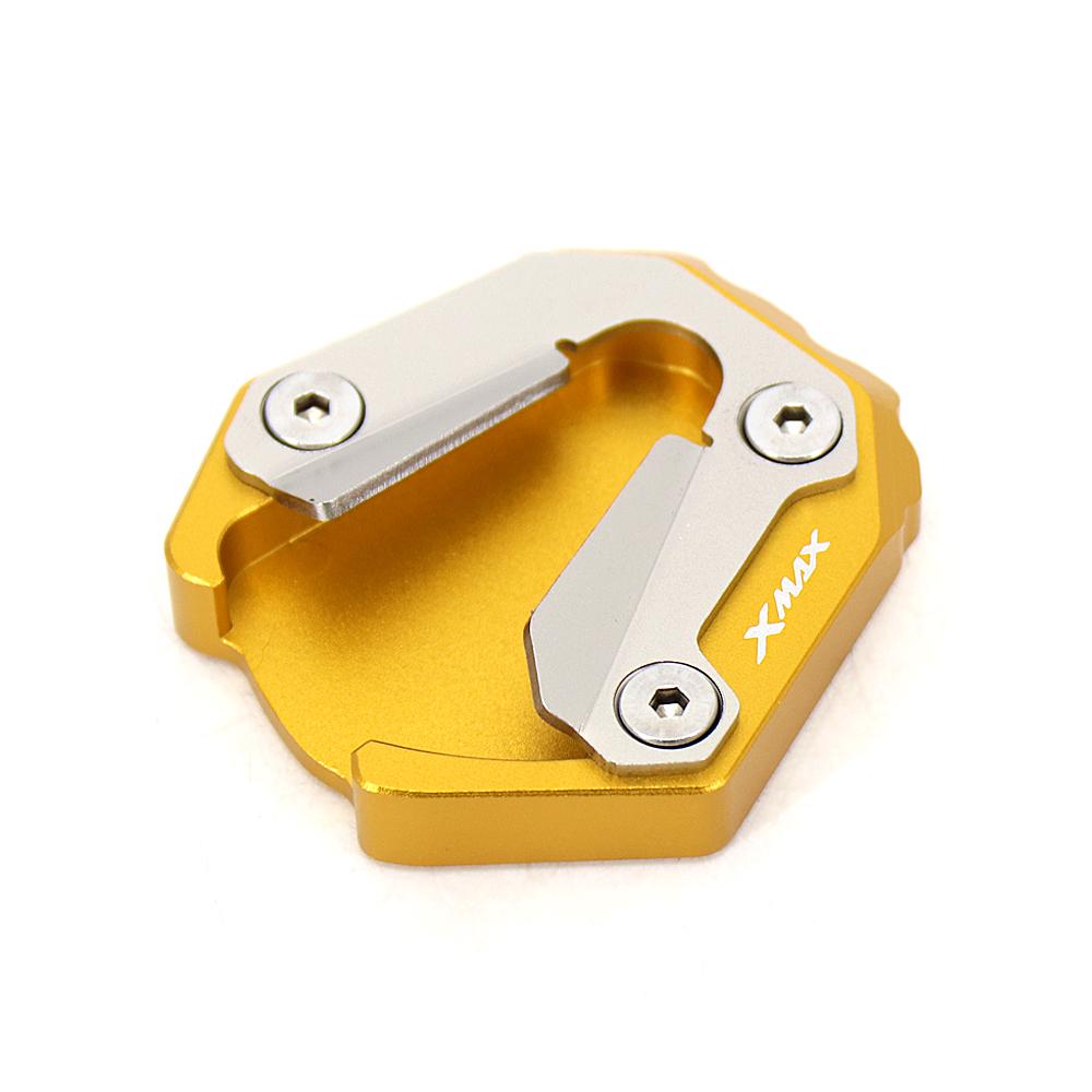 

NEW Kickstand Side Stand Enlarger Plate Foot Enlarge Extension Pad Motorcycle For YAMAHA X-MAX300 X-Max X-MAX 300 золотий