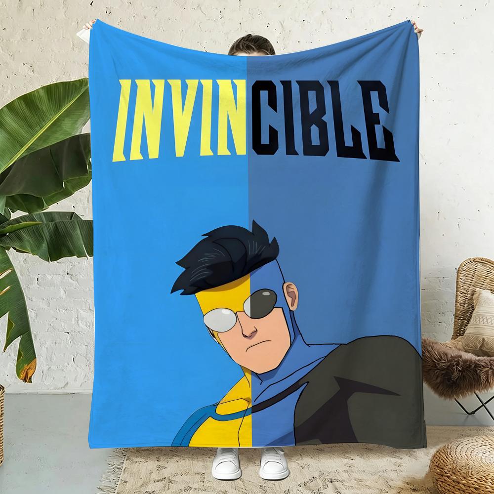 Invincible Throw Lightweight 240g Flannel Blanket Soft Skin-friendly for Summer Cooling 75cmx90cm