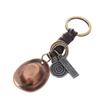 Cooper Plated Vintage Hat Keyring Cowhide Vintage Metal Car Keychain Cowboy Hat Keychain Jewelry
