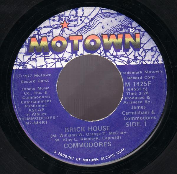 

7inch Record COMMODORES - Brick House M1425F Motown 1977 US Soul/Funk Used