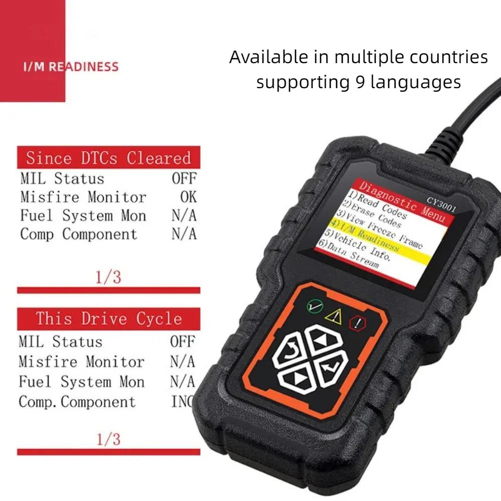 Elm327 Chip OBD2 Scanner CY3001 Professional Fault Detector  For Android/iOS