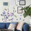 Flower Wall Sticker Home Decor,Creative,Realistic Decal,Watercolor,for Bedroom,Living Room,