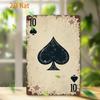 Playing Cards Poster Metal Sign 20x30cm Wall Art
