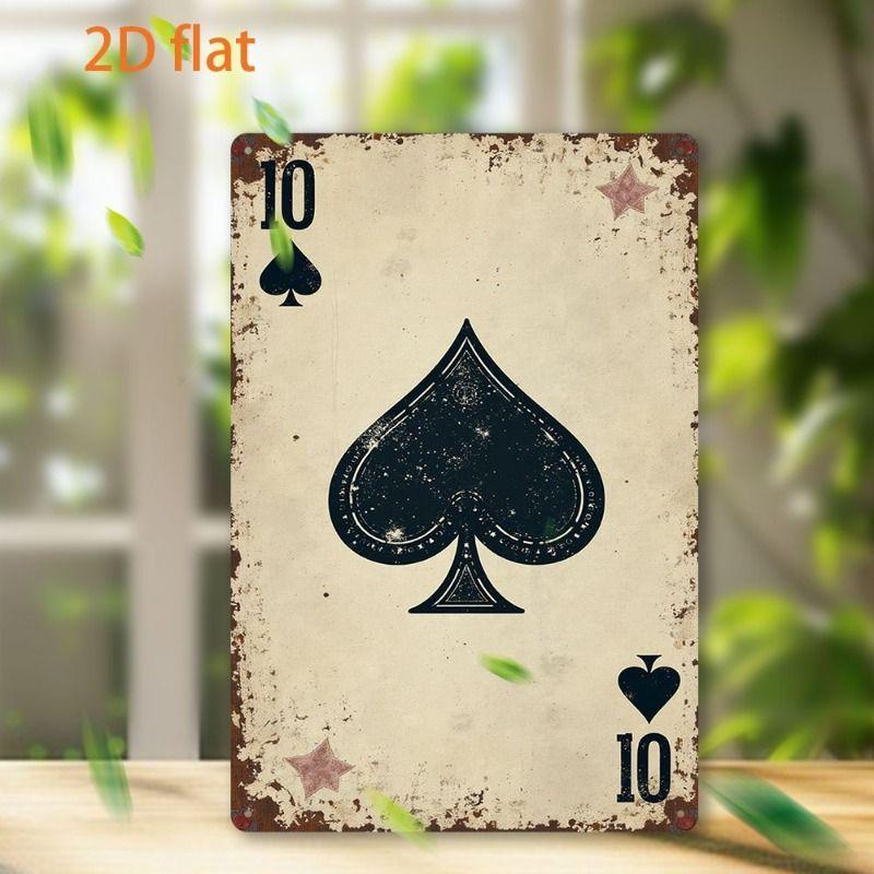 Playing Cards Poster Metal Sign 20x30cm Wall Art