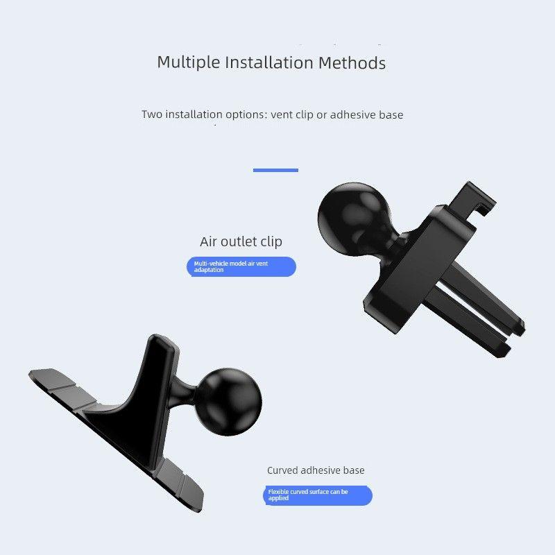 Car-Mounted Gravity Holder with Cute Sumitap Expression, Mirror Cartoon Design for Car Navigation and Phone Air Vent Mount