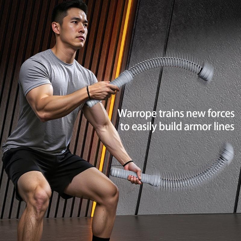 Cordless Battle Rope Fitness Training Full Body Workout Durability Ergonomic Grip for Homes Outdoor Gym Use