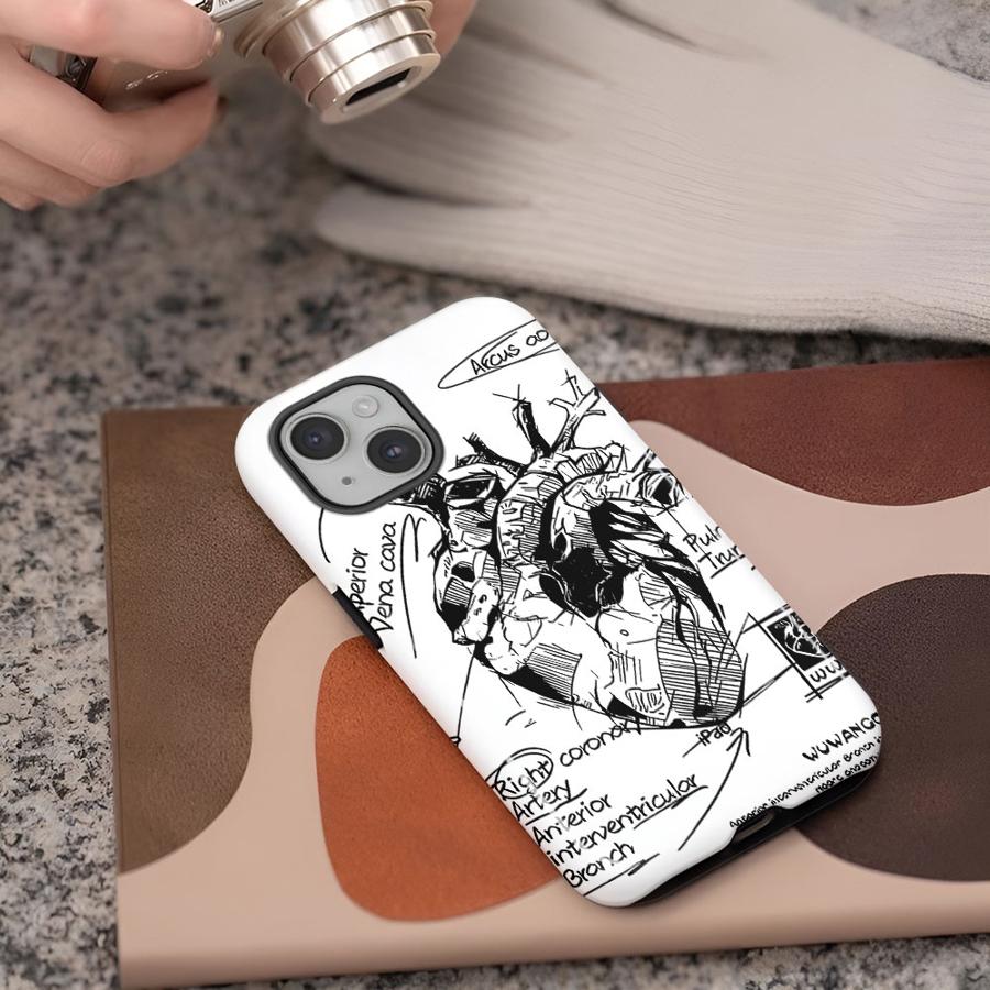 

Мягкая обложка Capa Чехол для телефона для Apple iPhone 17 16e 12 16 XS XR 13 Air 11 15 Plus Pro Max 14 Мультяшный узор с сердцем iPhone 11 Pro