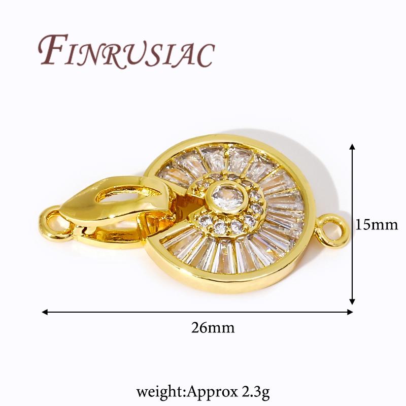 18K Gold Plated Locks For Jewelry,Bracelets Connectors Clasps,DIY Necklace Making Accessories,Clasp For Jewelry