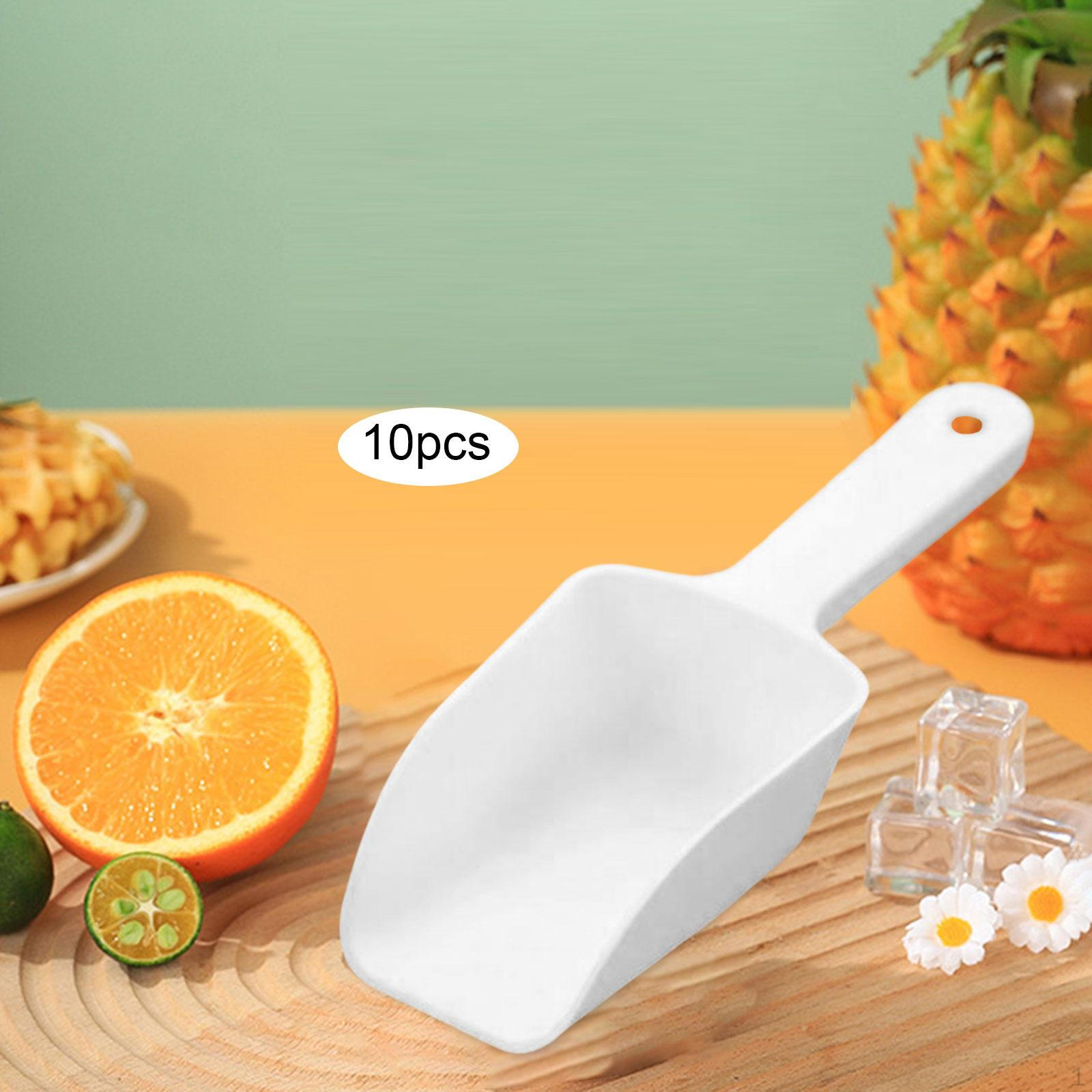 

10 штук совков для кубиков льда, совков для стирального порошка, хозяйственных нужд, сервировки стола для свадьбы белый