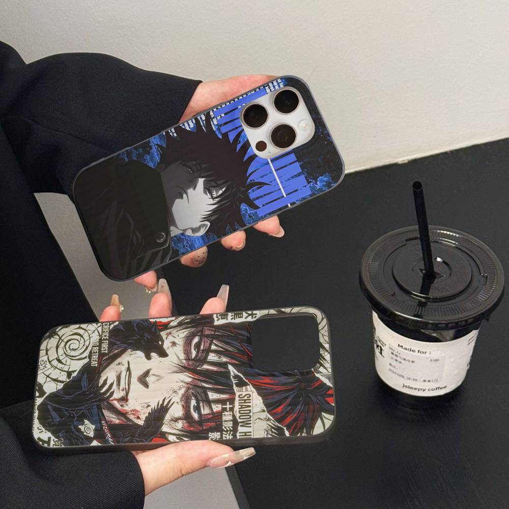 Anime F-Fushiguro M-Megumi Phone Case For IPhone 16 15 17 Pro 11 12 13 14 Pro Max Plus Soft Ripple Silicone Cover Shell